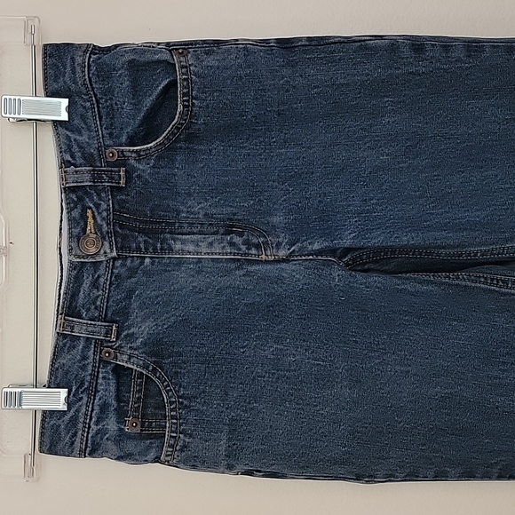 Land's End Faded Boot Cut Blue Jeans 10 S - Picture 2 of 13